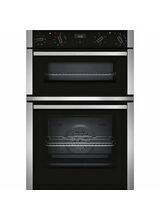 NEFF U1ACE2HN0B Built-In 5 Function Double Oven Black Stainless Steel