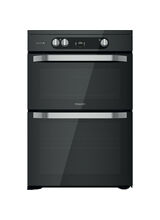 HOTPOINT HDM67I9H2CB Induction Electric 60cm Double Oven - Black