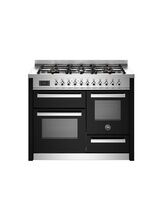 Bertazzoni Professional 110cm Range Cooker XG Oven Dual Fuel Black PRO116L3ENET