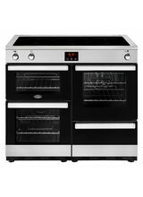 BELLING 444444091 Cookcentre 100cm Electric Range Cooker With Induction Hob Stainless Steel