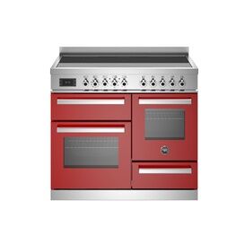 Bertazzoni Professional 100cm Range Cooker XG Oven Induction Red PRO105I3EROT