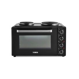 TOWER T14045 42L Mini Oven With Hot Plates Black