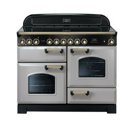 RANGEMASTER CDL110ECRP/B Classic Deluxe 110cm Ceramic - Royal Pearl With Brass Trim