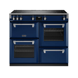 STOVES 444411566 Richmond Deluxe 100cm Touch Controls Electric Induction Range Cooker Midnight Blue NEW FOR 2023