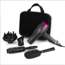CARMEN C81072 Neon Hair Dryer Styling Set Graphite and Pink