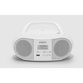 ROBERTS ZOOMBOX4WH Portable DAB/FM/CD/USB/SD-Card Player White