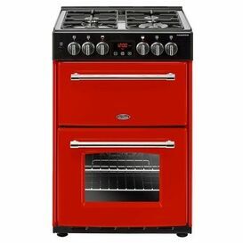 BELLING 444444715 Farmhouse 60cm Dual Fuel Cooker Jalapeno Red
