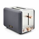 TOWER Cavaletto 850W 2 Slice Toaster Stainless Steel Grey with Rose Gold Controls additional 1
