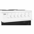 BEKO EDP503W 50cm Electric Double Oven Cooker Solid Plate White additional 3