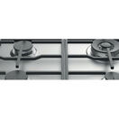 INDESIT THP641WIXI 60CM Gas Hob Cast Iron Supports Stainless Steel additional 4