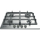 INDESIT THP641WIXI 60CM Gas Hob Cast Iron Supports Stainless Steel additional 1