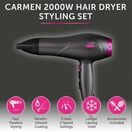 CARMEN C81072 Neon Hair Dryer Styling Set Graphite and Pink additional 2