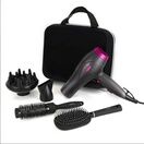 CARMEN C81072 Neon Hair Dryer Styling Set Graphite and Pink additional 1